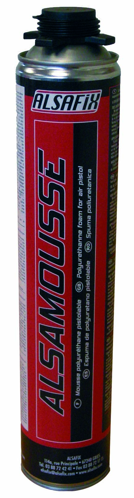 Mousse polyuréthane pistolable 750 ml