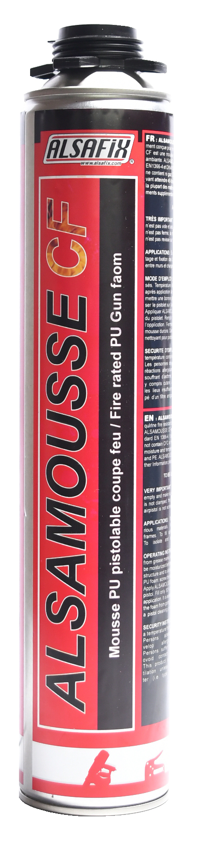 Mousse polyuréthane coupe-feu 750 ml
