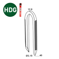 Pack crampillons galva 3,15 x 40    2 btes de