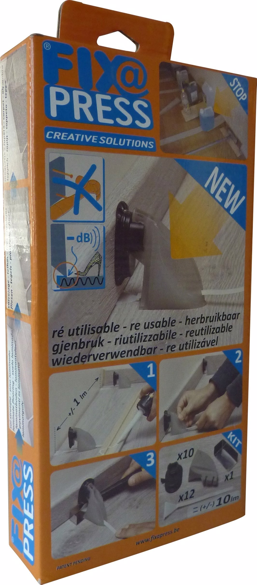 Fixapress 506577 pour plinthe stratifiée