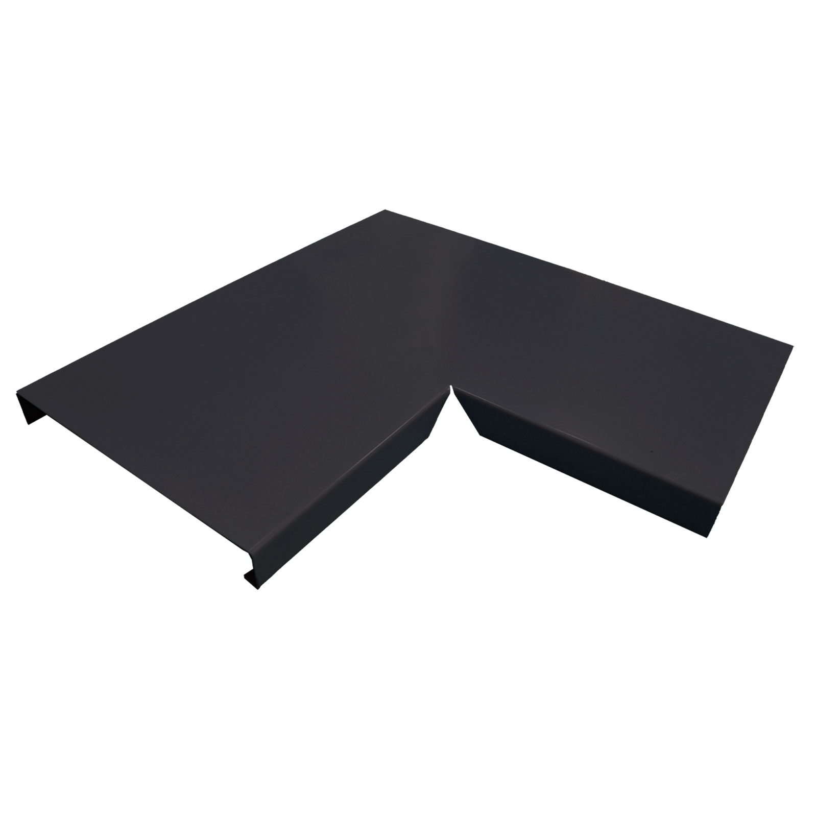 Couvertine angle acier laquée pour mur de 20