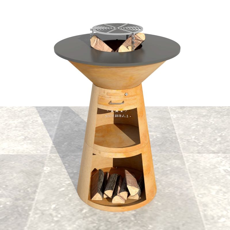 Brasero corten (couleur rouille) 60