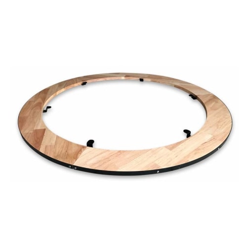 Table brasero alu couleur bois