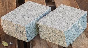 Pave granit gris clair 14x20x8 flam./scie ou