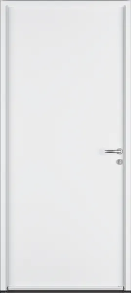 Porte de service psa1 dormant alu blanc