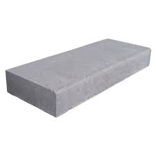 Bloc marche béton lisse gris – 14x40x100