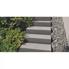 Bloc marche béton lisse gris – 14x40x120