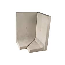 Mur béton préfa gris lisse l-tec h55 x l99