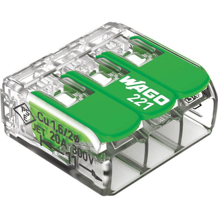 Borne wago 5 fiches blister de 8 pieces