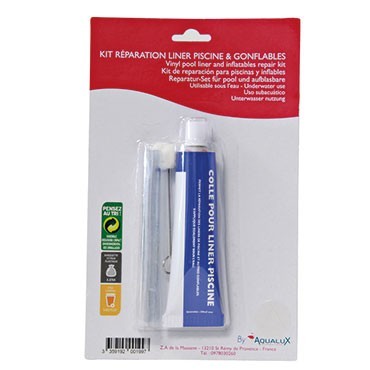 Kit de reparation liner toile 30×9 + colle