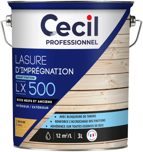 Lasure lx 500 3 l incolore