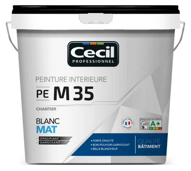Peinture finition mat acrylique 15 litres
