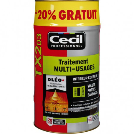 Traitement tx203 bois ext. curatif preventif