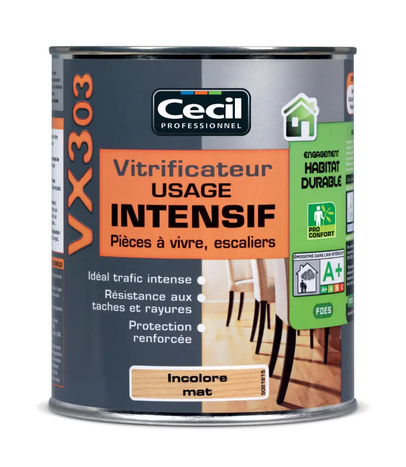 Vitrificateur vx303 2,5 l incolore satiné