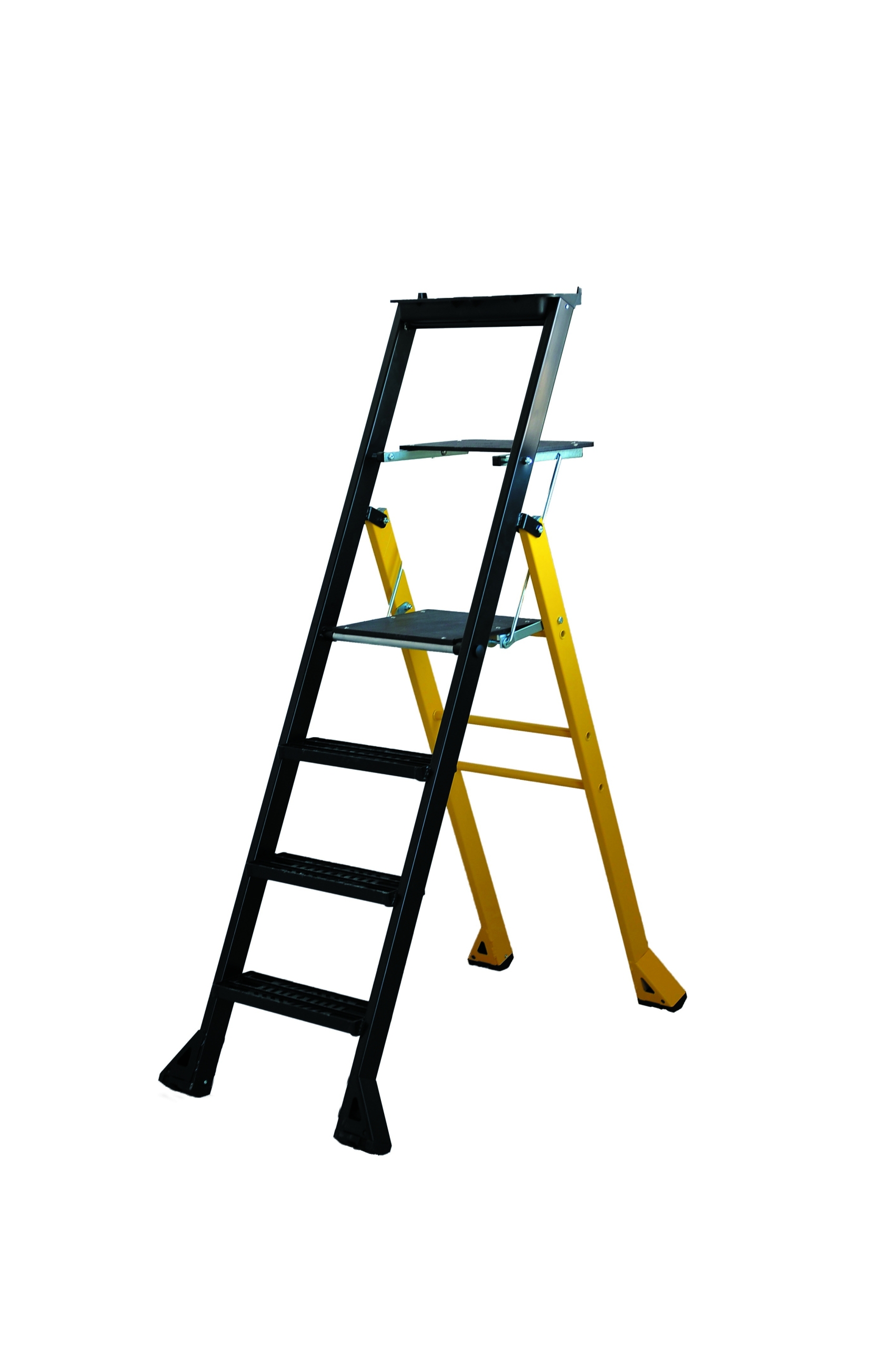 Escabeau alu mister t 4 marches caillebotis