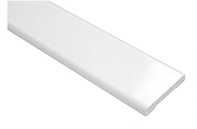 Plat pvc blanc de 60mm barre de 3ml