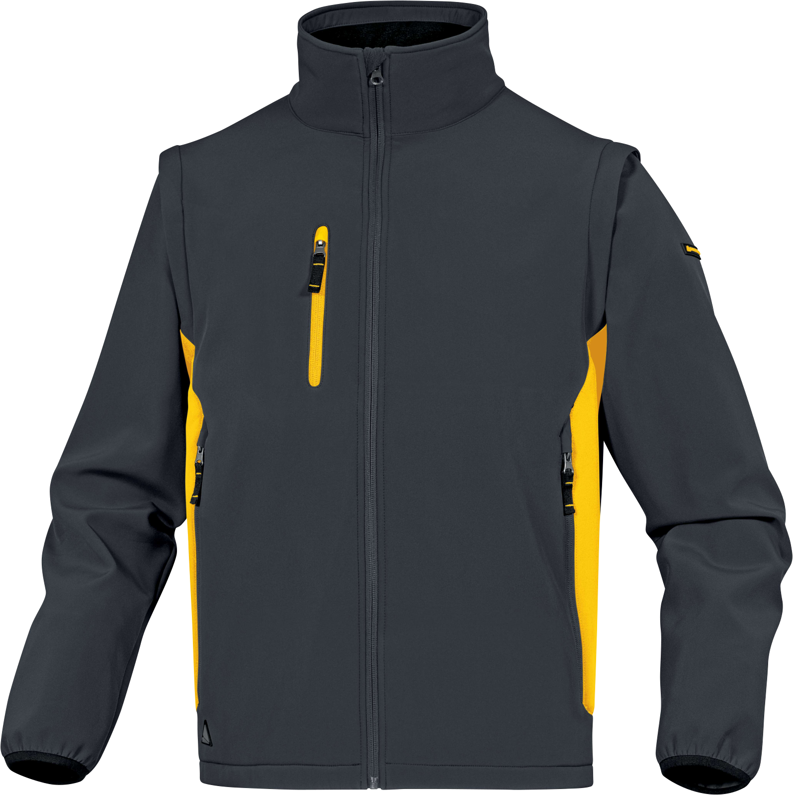 Veste « softshell » polyester / elasthanne jaun