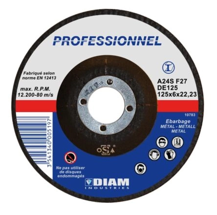 Disque abrasif acier ø125mm