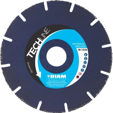 Disque bois et pvc dhc ø125mm alésage de 22.2