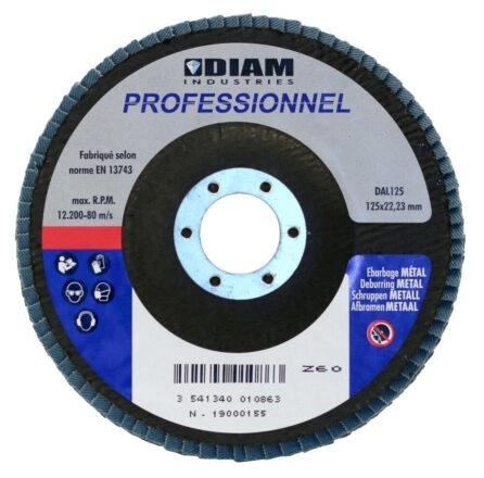 Disque matériaux à ébarber ø125mm gr80