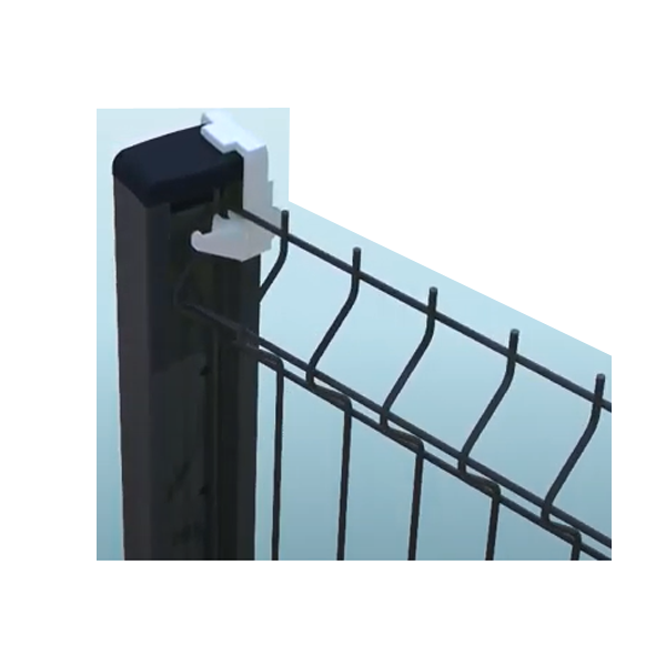 Support grille panneau pour poteau axyle