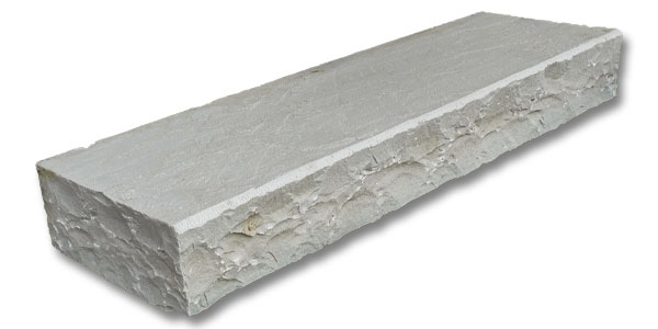 Bloc marche grès gris 15x35x120cm