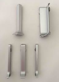 Arret gauche pour plinthe alu anodise reno