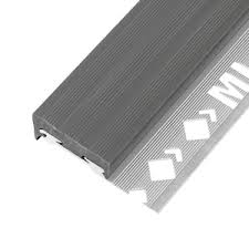 Nez de marche alu + pvc gris 11/2500