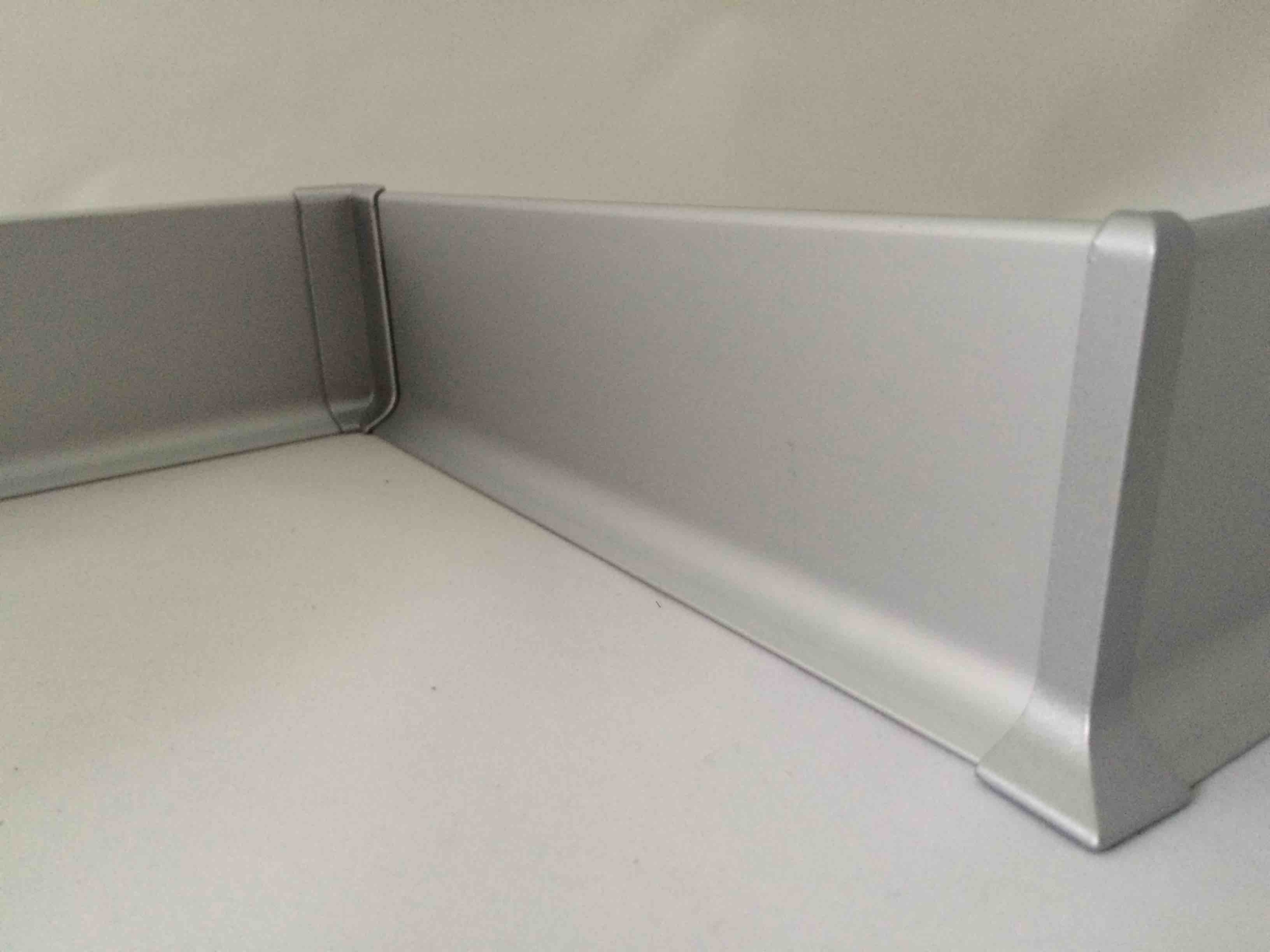 Plinthe carrelage titane anodise 60/2500