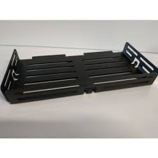 Tablette alu noir mat avec rebord ti-shelf