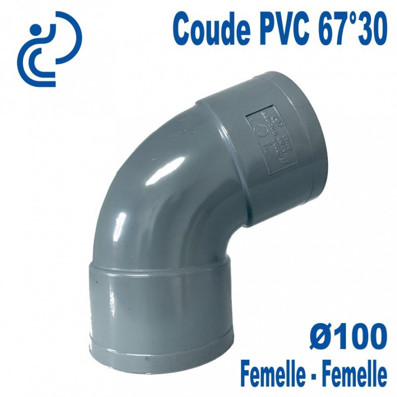 Coude pvc de 100 a 67°ff