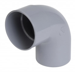 Coude pvc de 125 a 87 °mf