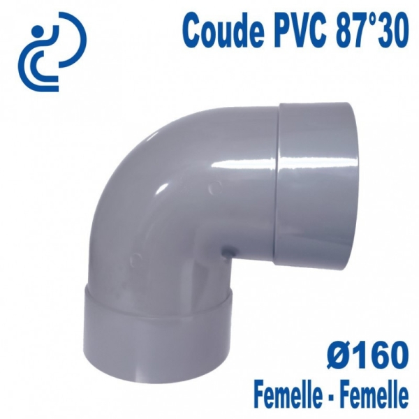 Coude pvc de 160 a 87° ff