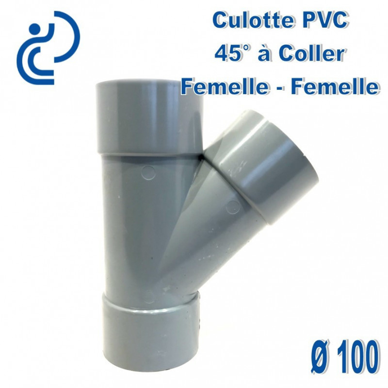 Culotte pvc 100 a 45 ° ff