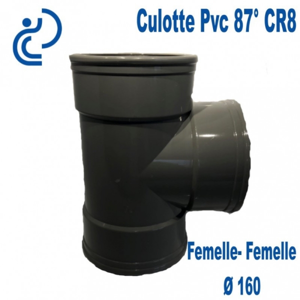 Culotte pvc  assainissement 160 a 87°30 ff