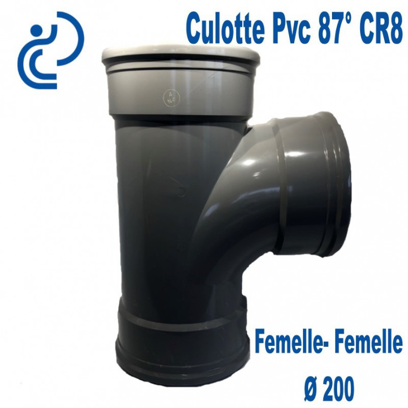 Culotte pvc  assainissement 200 a 87 ° ff
