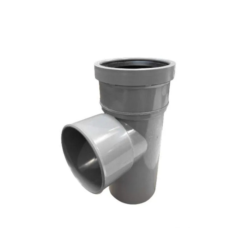 Te simple pvc 100 à 87°30 mf