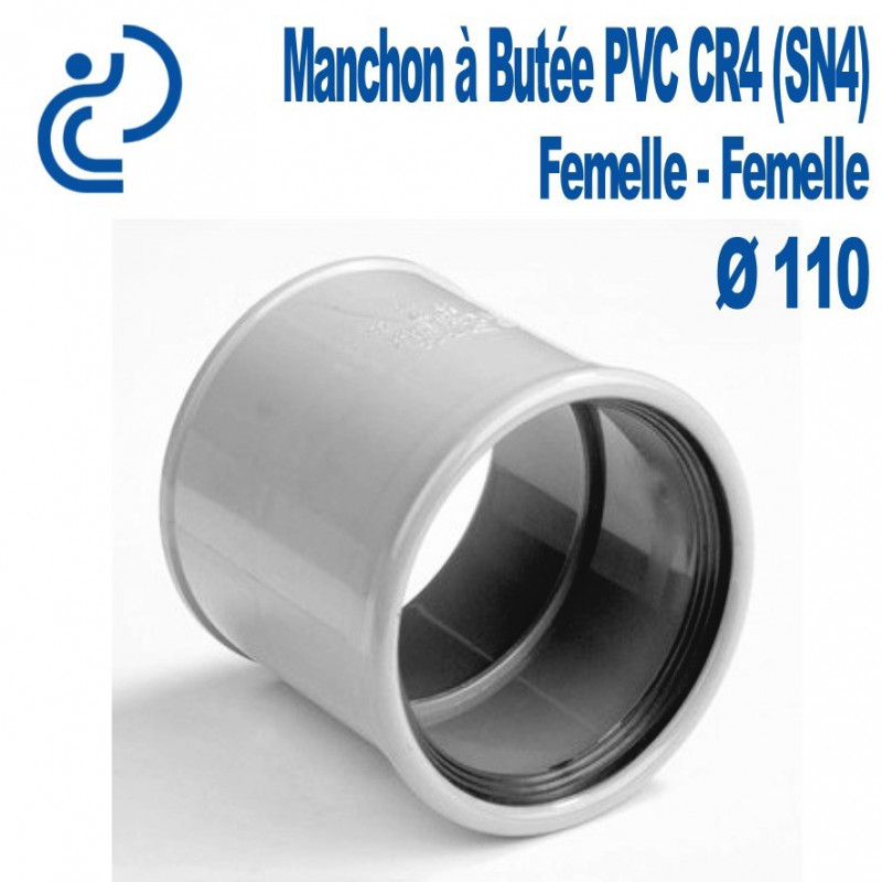 Manchon pvc a butee ø110
