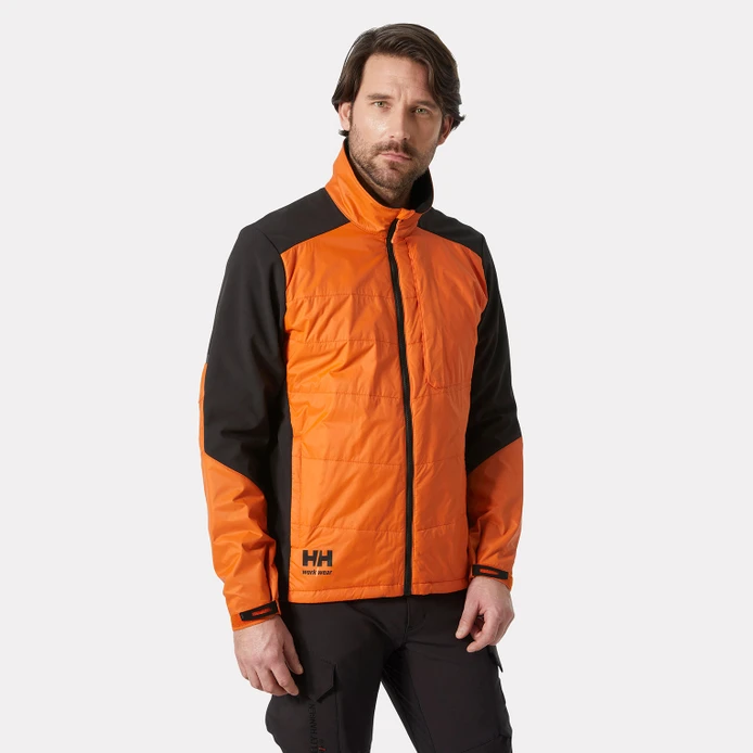 Veste kensington insulated noire/orange