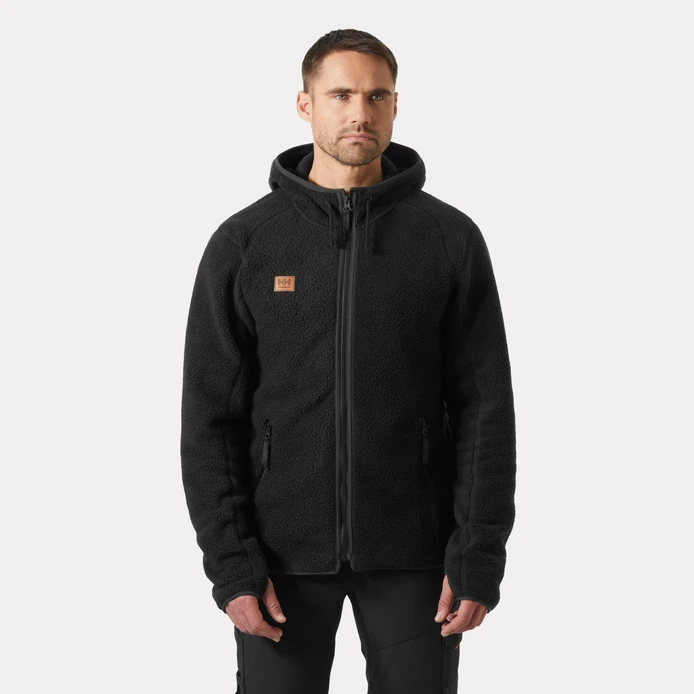 Veste polaire a capuche heritage noire 990