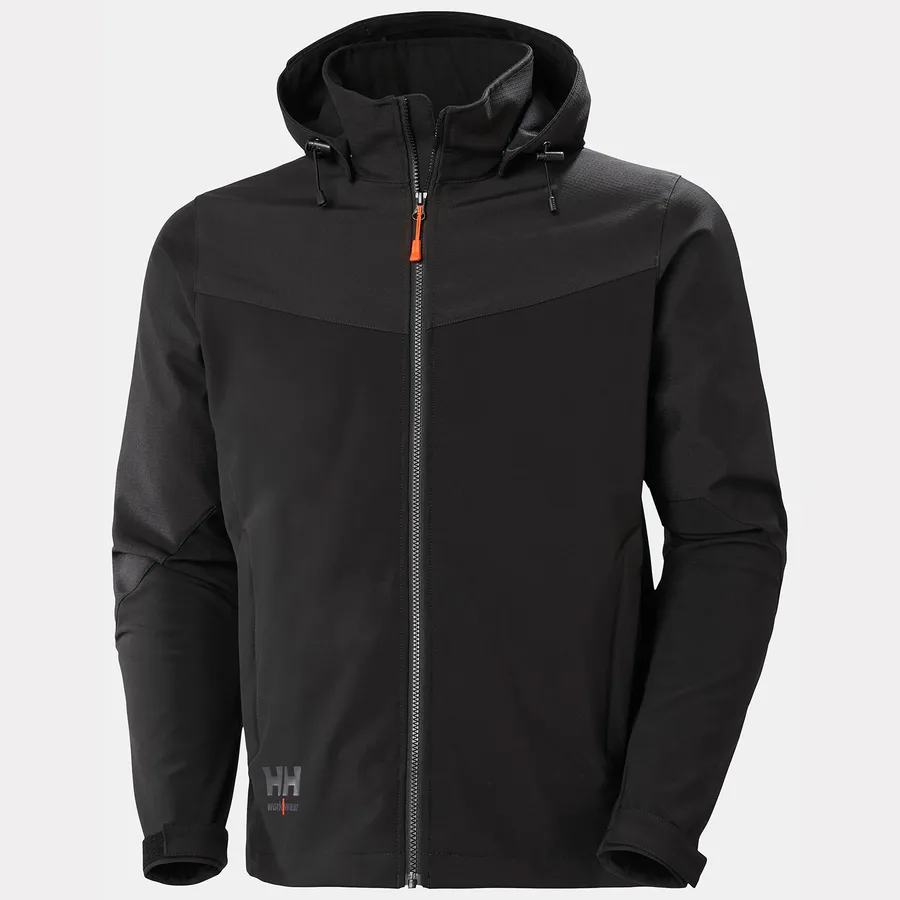 Veste softshell oxford hooded noir 999