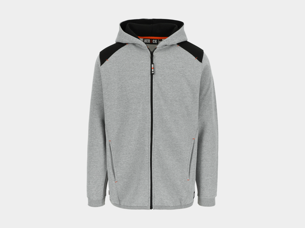 Sweat juno zippe avec capuche gris