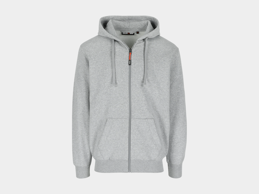 Sweat zip tobin gris clair