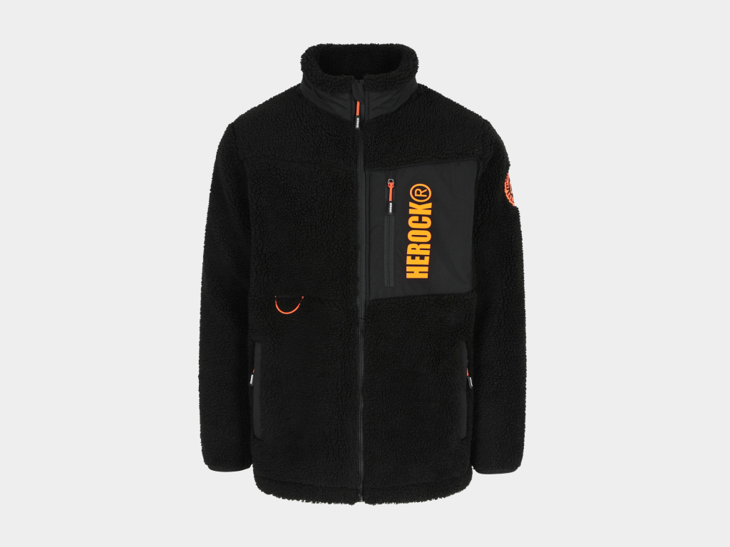 Veste polaire peluche hari noire