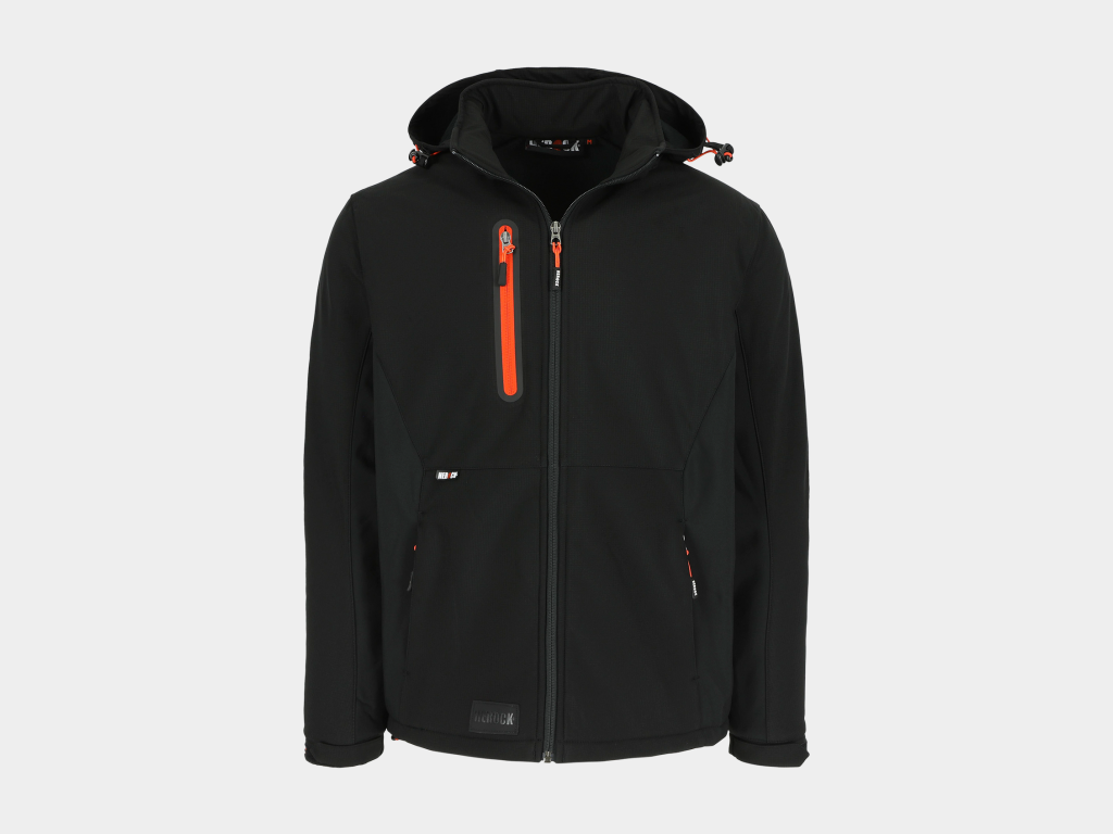 Veste trystan softshell anthracite/noire