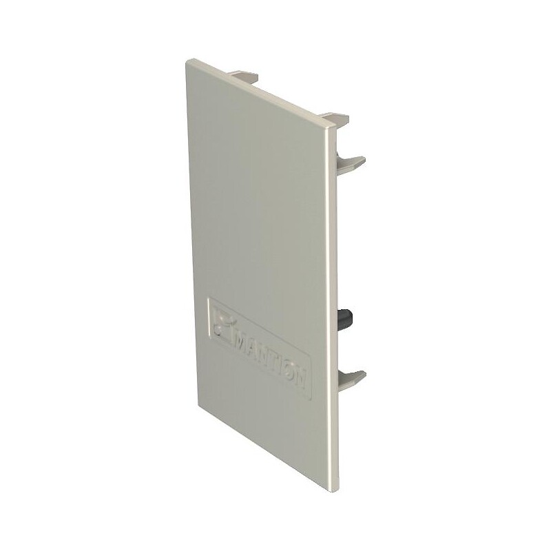 Jeu de 2 embouts coloris alu pour bandeau de