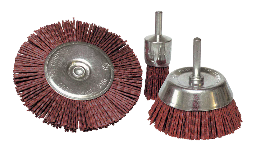 Lot 3 brosses pinceau/circu/conique fil nylon