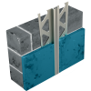 Joint dilatation monobloc pvc blanc