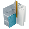 Profil pvc blanc 9mm de protection de