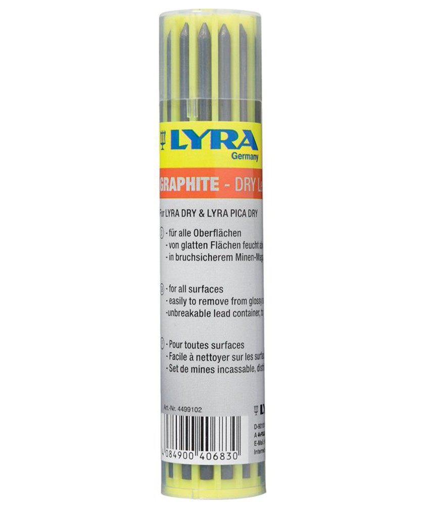 Etui 12 mines lyra dry graphite 2b